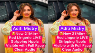 Aditi Mistry New Red Lngrie – Live Stripping Npples